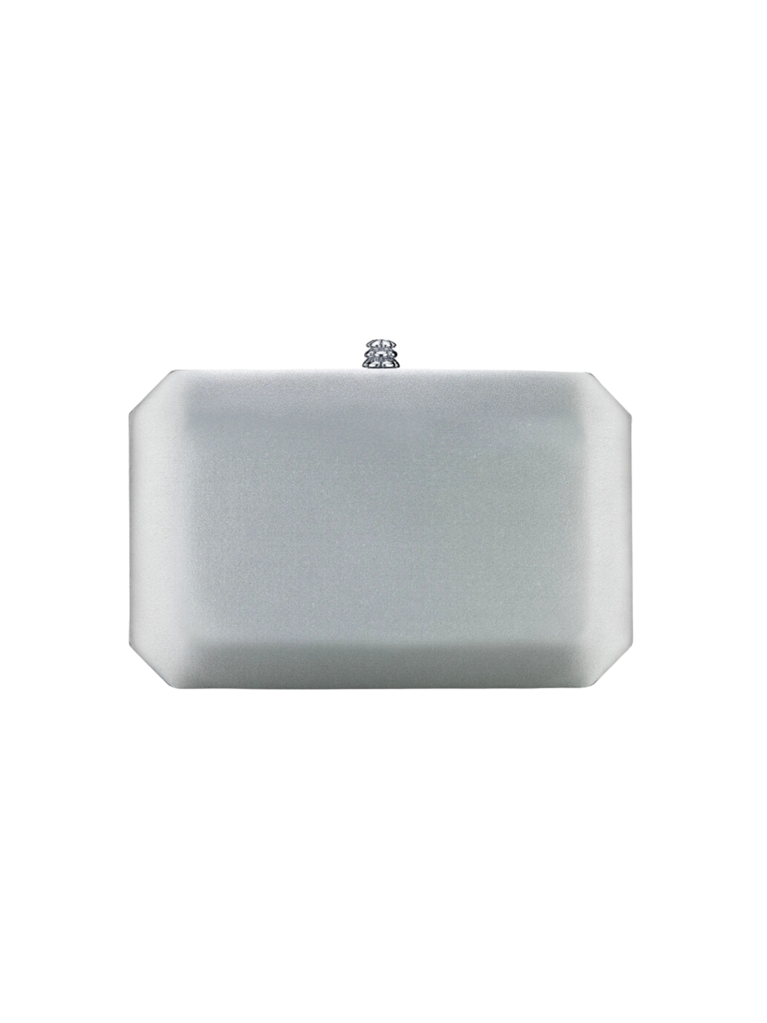 HerPorte-Platinum Lily Satin Clutch