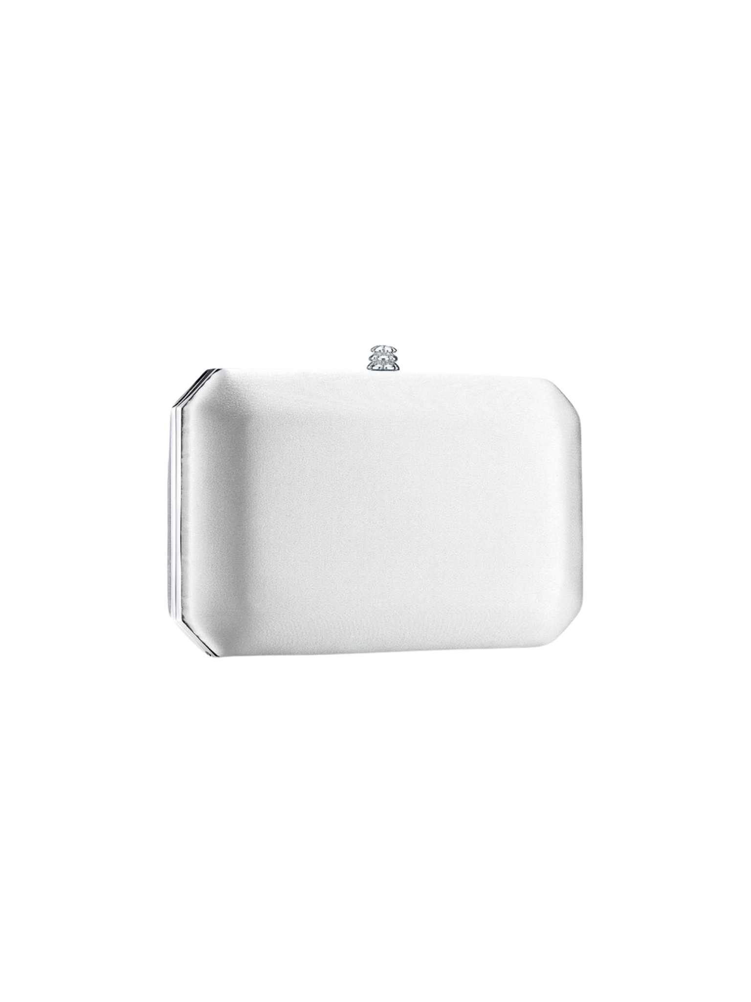 HerPorte-Pegasus White ‘IDRO’ Treated Satin Lily Clutch