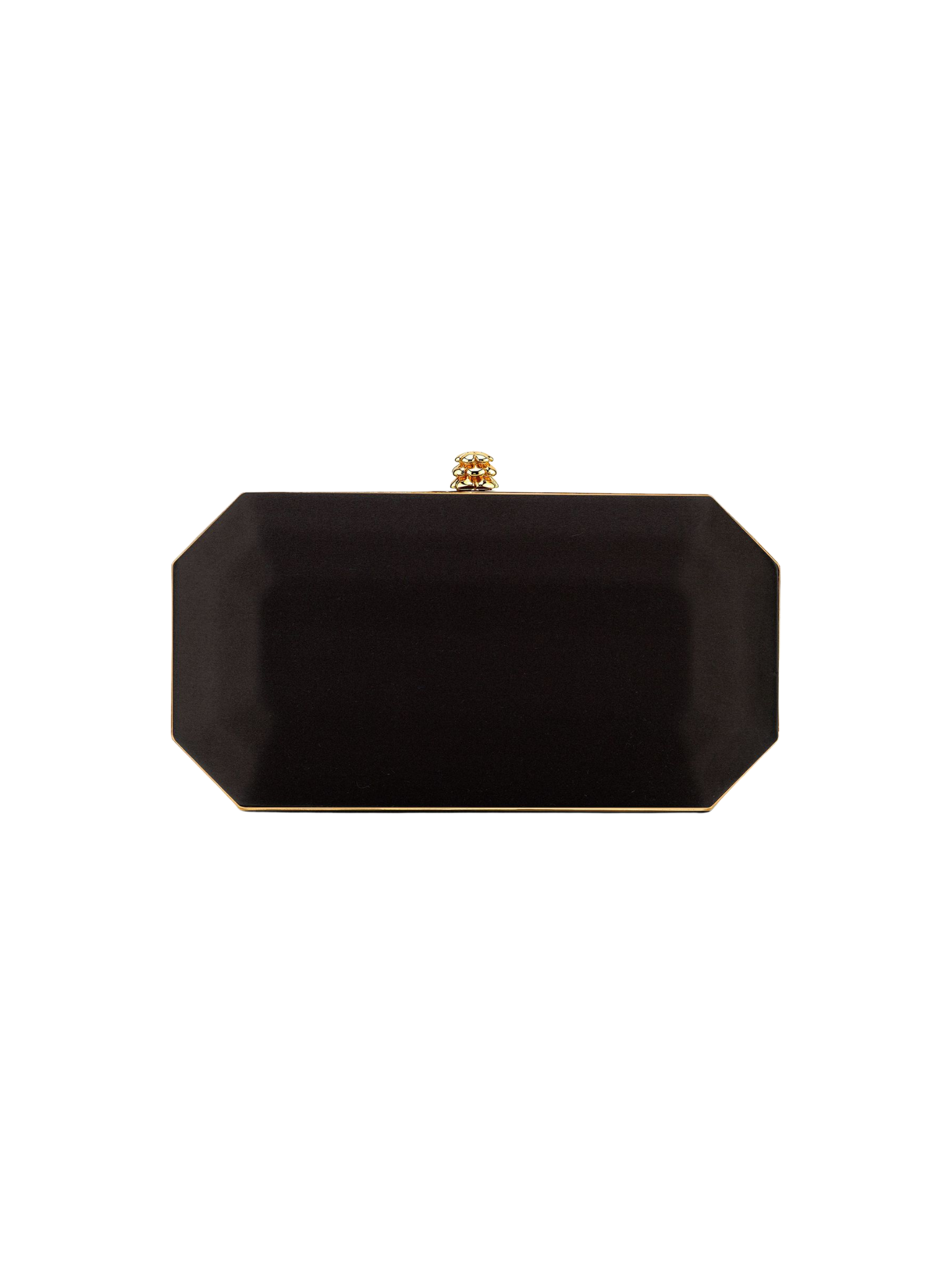 HerPorte-Black Diamond Satin Perry Clutch