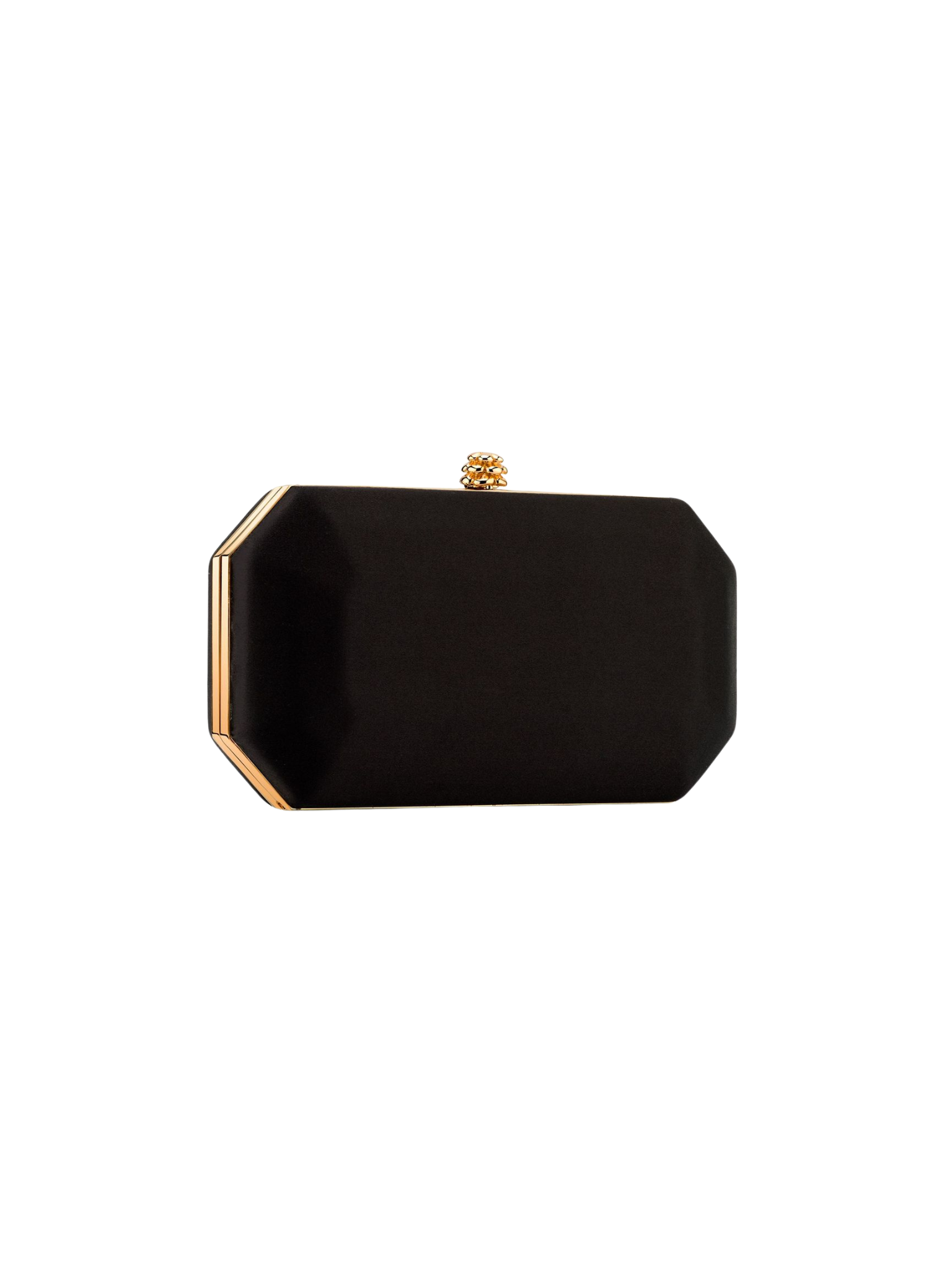 HerPorte-Black Diamond Satin Perry Clutch