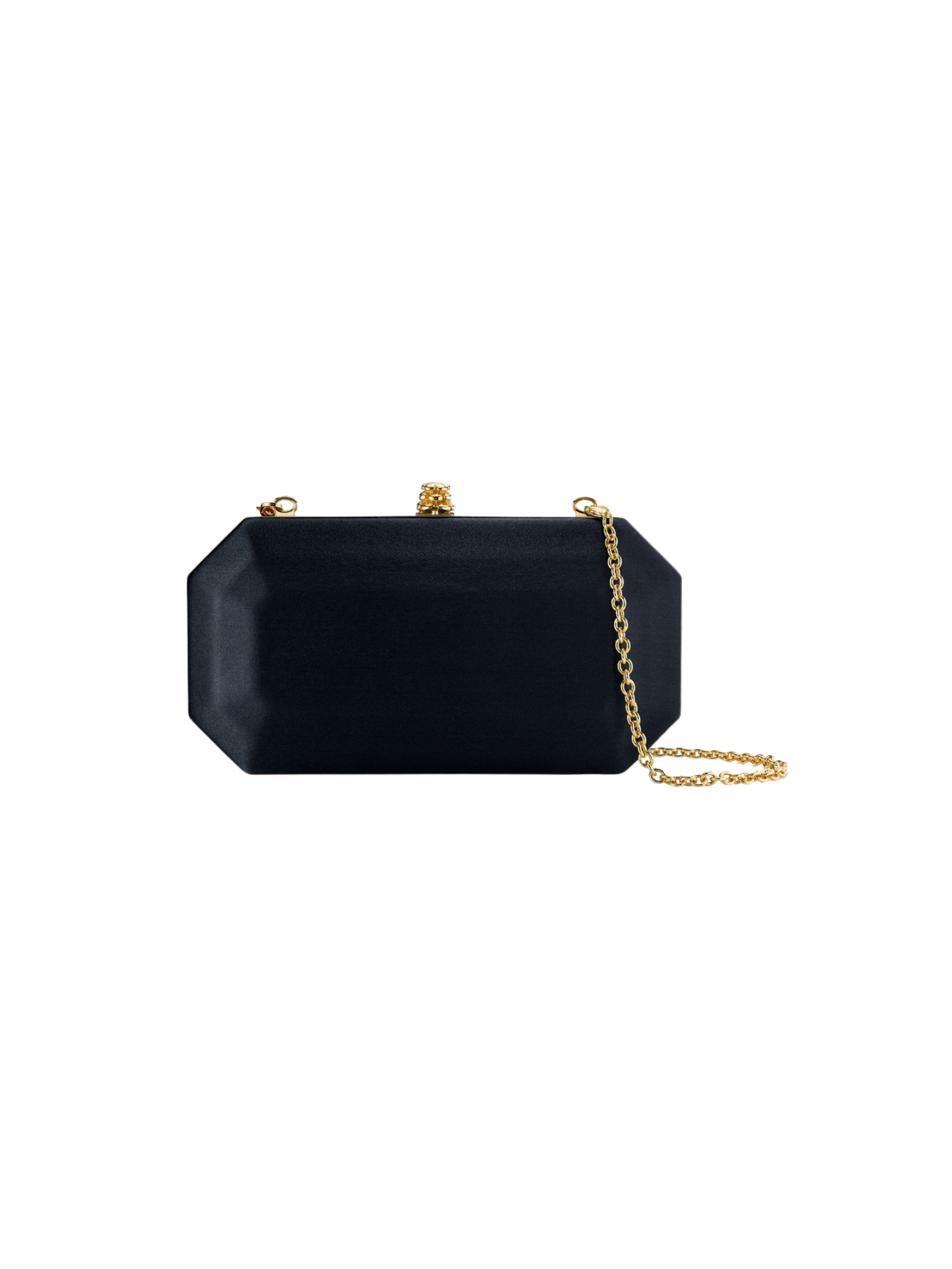 HerPorte-Black Diamond Satin Perry Clutch