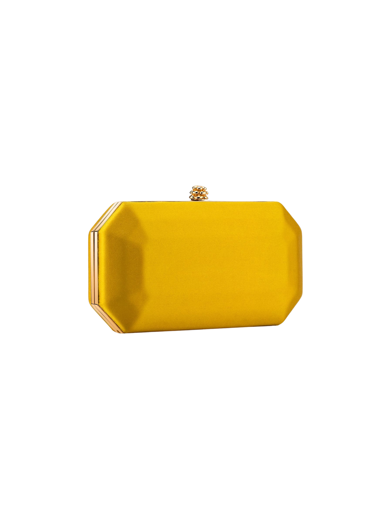 HerPorte-Canary Satin Perry Clutch