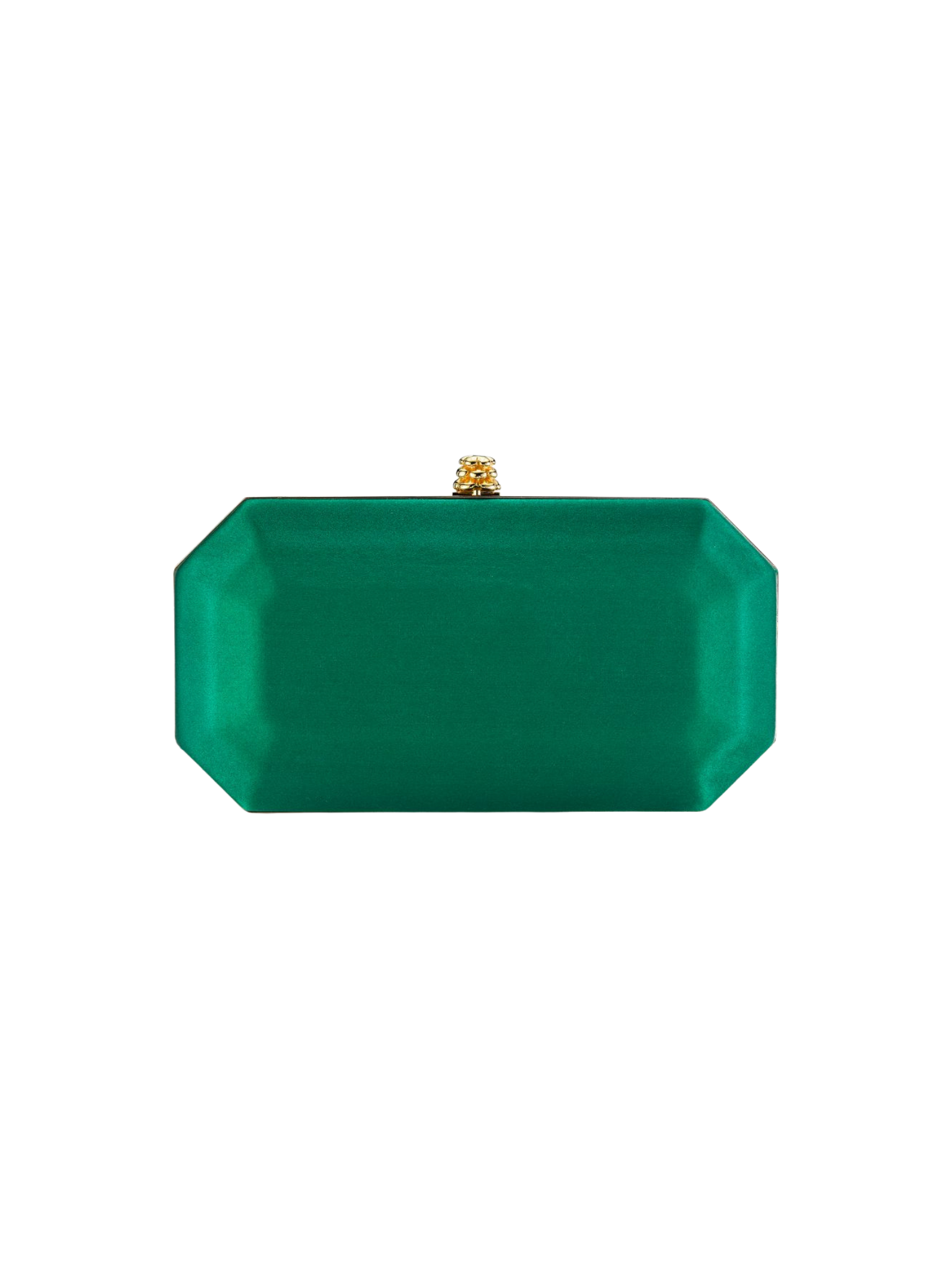 HerPorte-Emerald Satin Perry Clutch