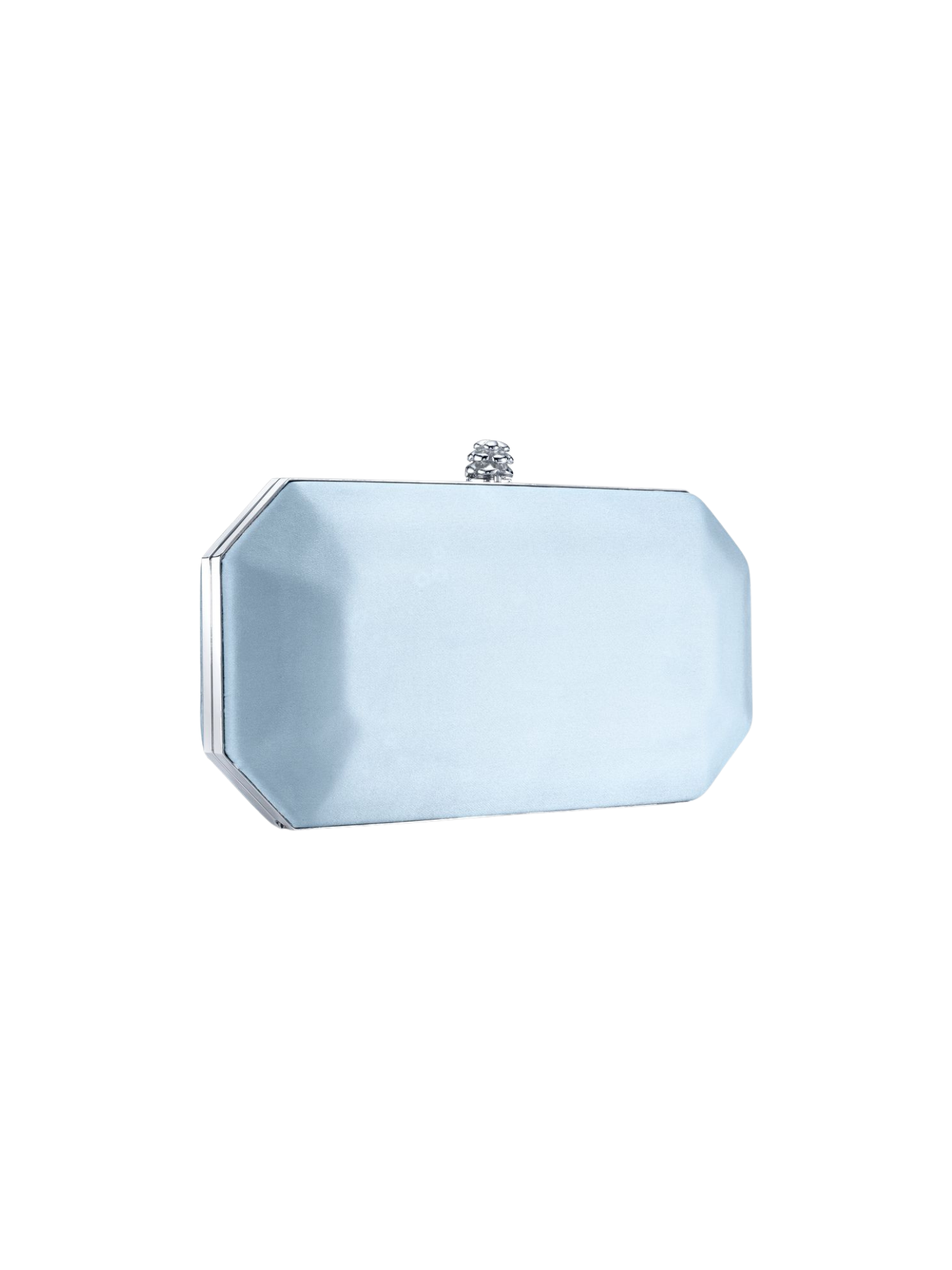 HerPorte-Glacier Blue Satin Perry Clutch