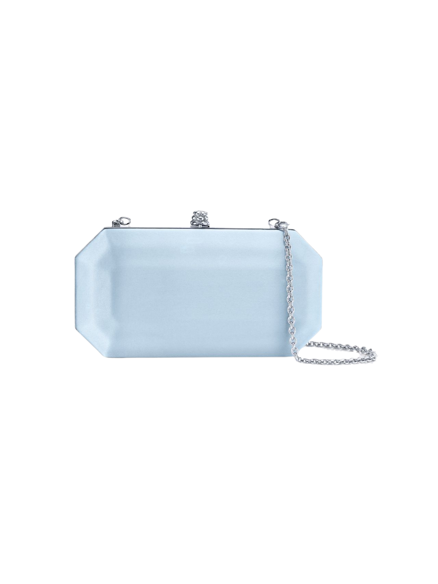 HerPorte-Glacier Blue Satin Perry Clutch