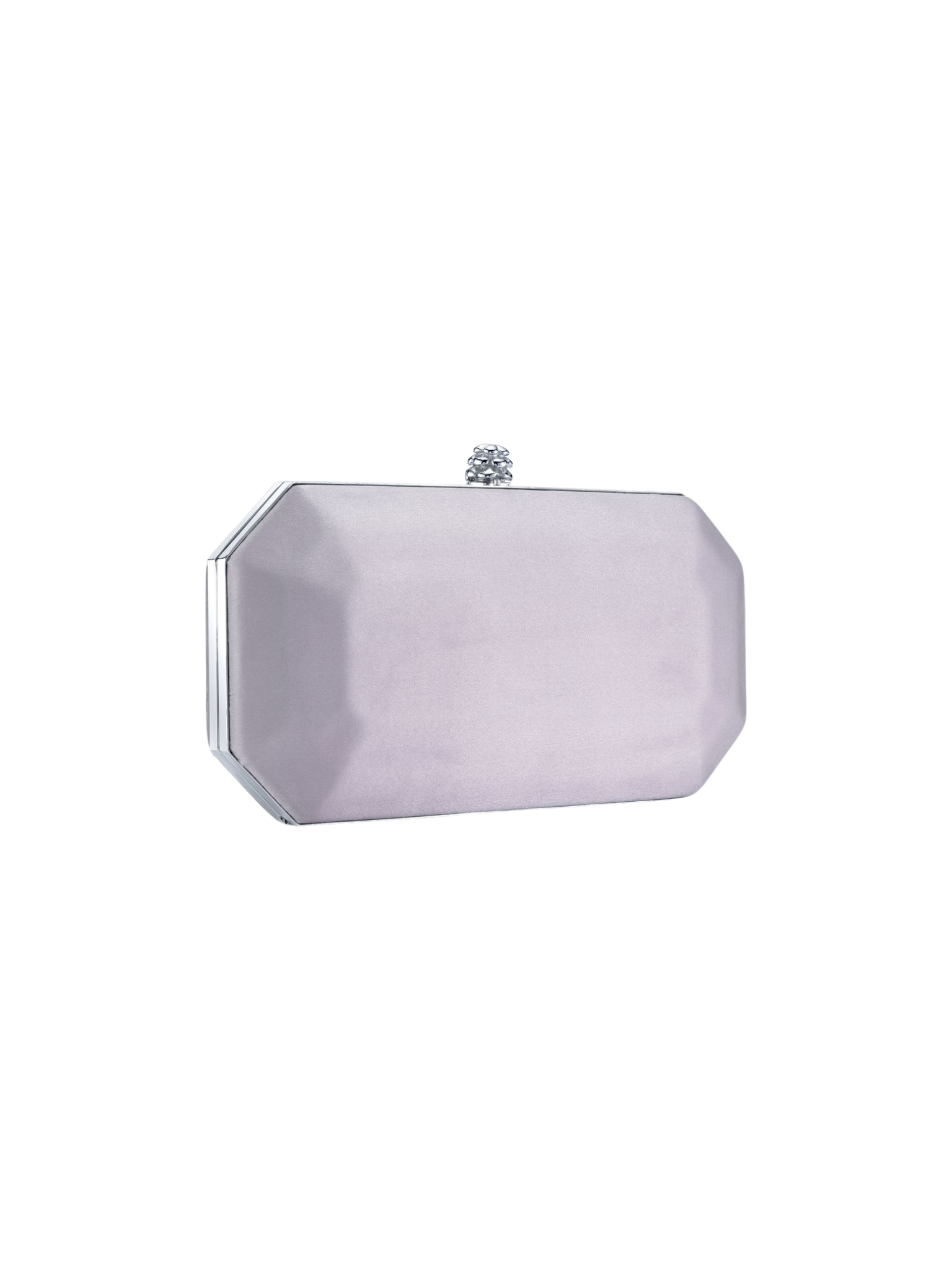 HerPorte-Lavender Satin Perry Clutch