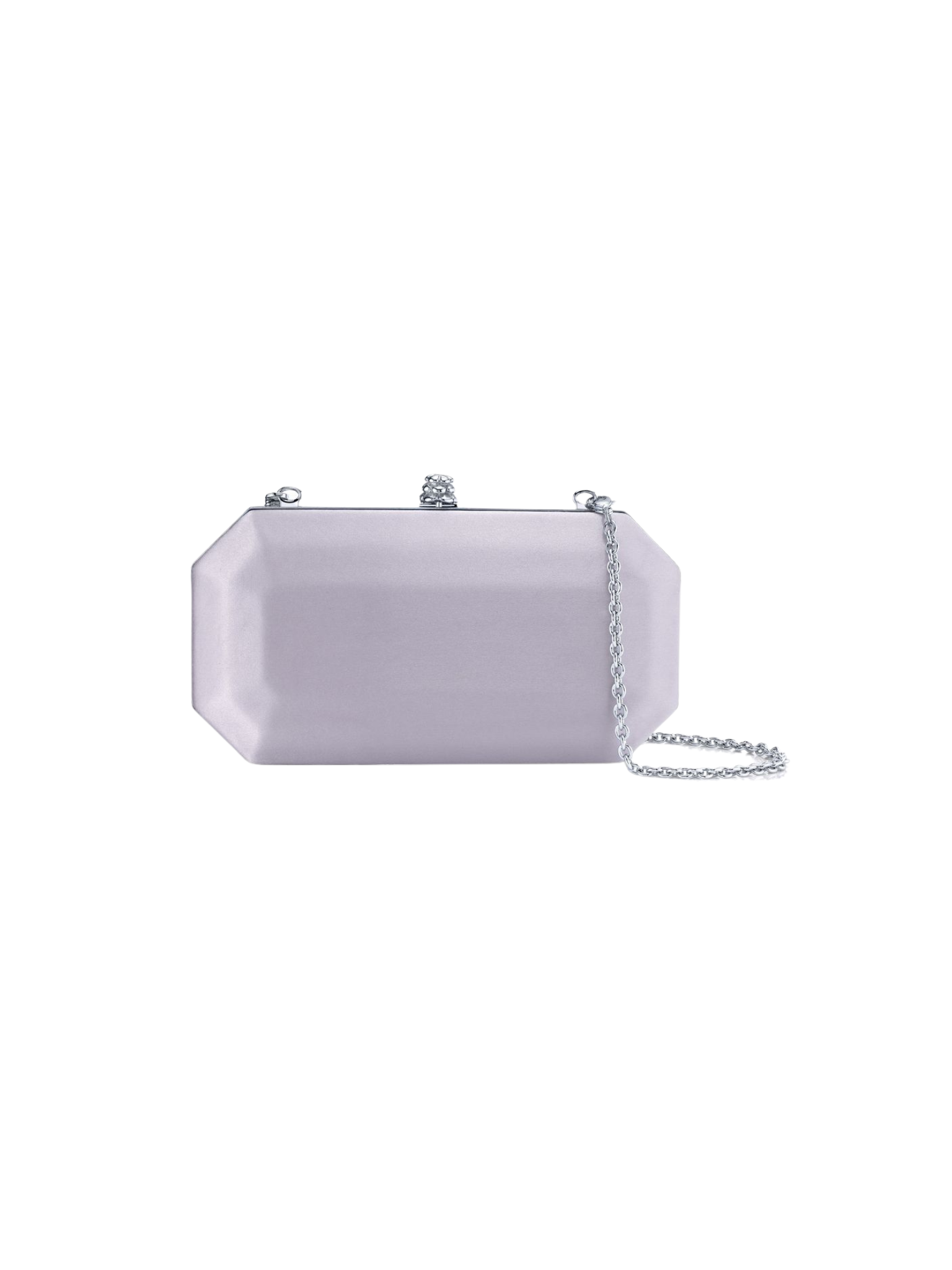 HerPorte-Lavender Satin Perry Clutch