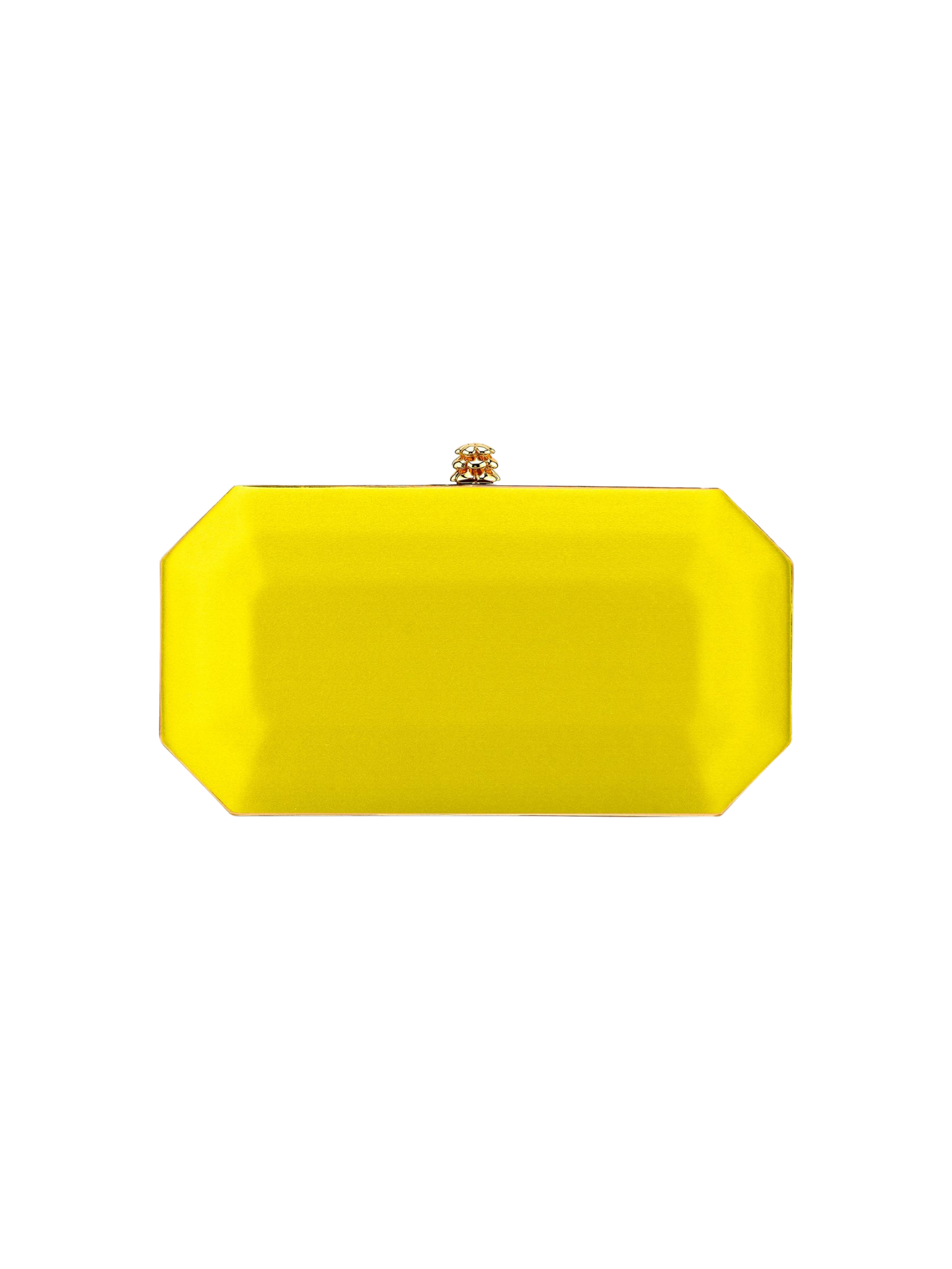 HerPorte-Limoncello Satin Perry Clutch