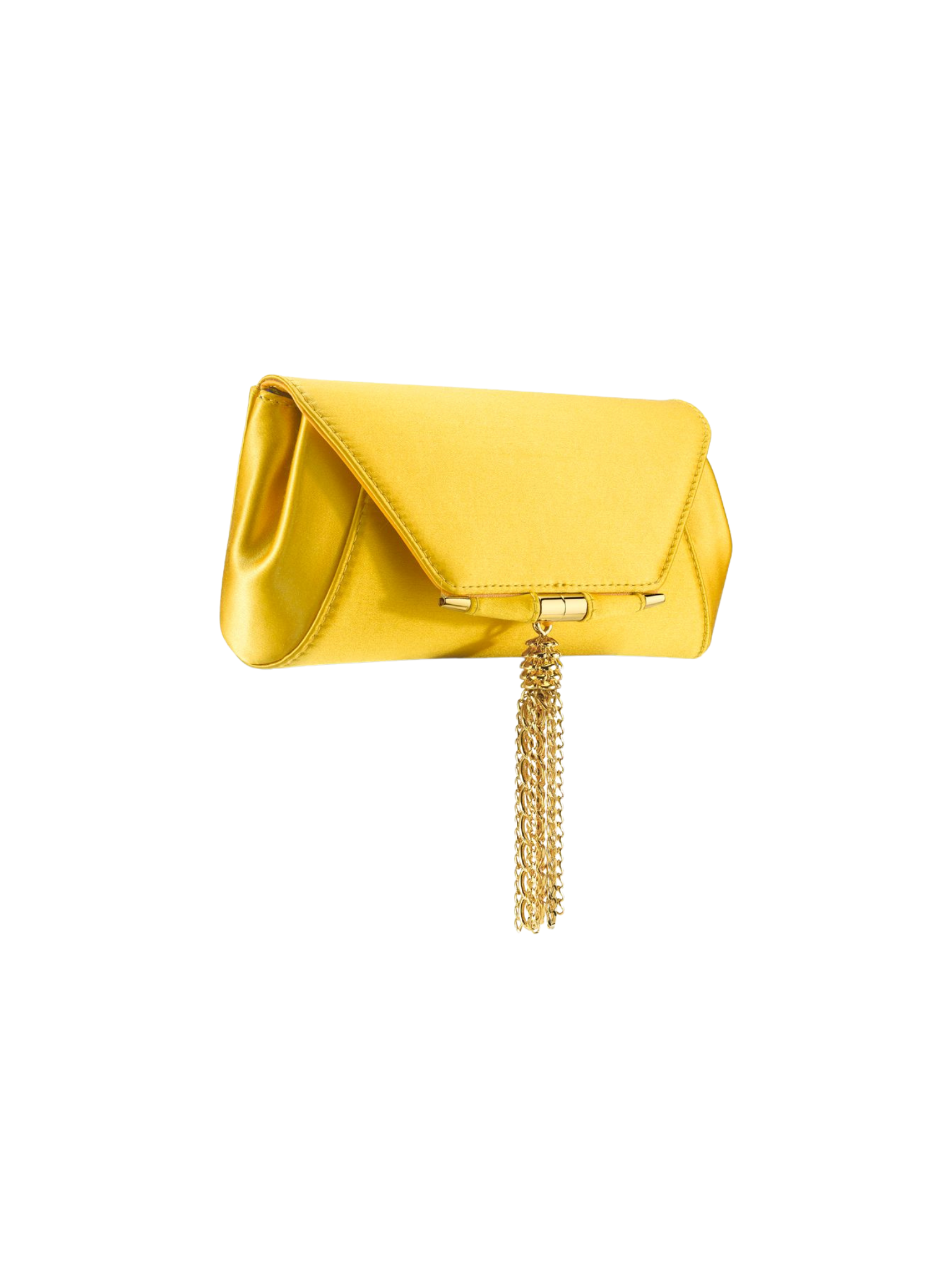 HerPorte-Canary Satin Piper Clutch