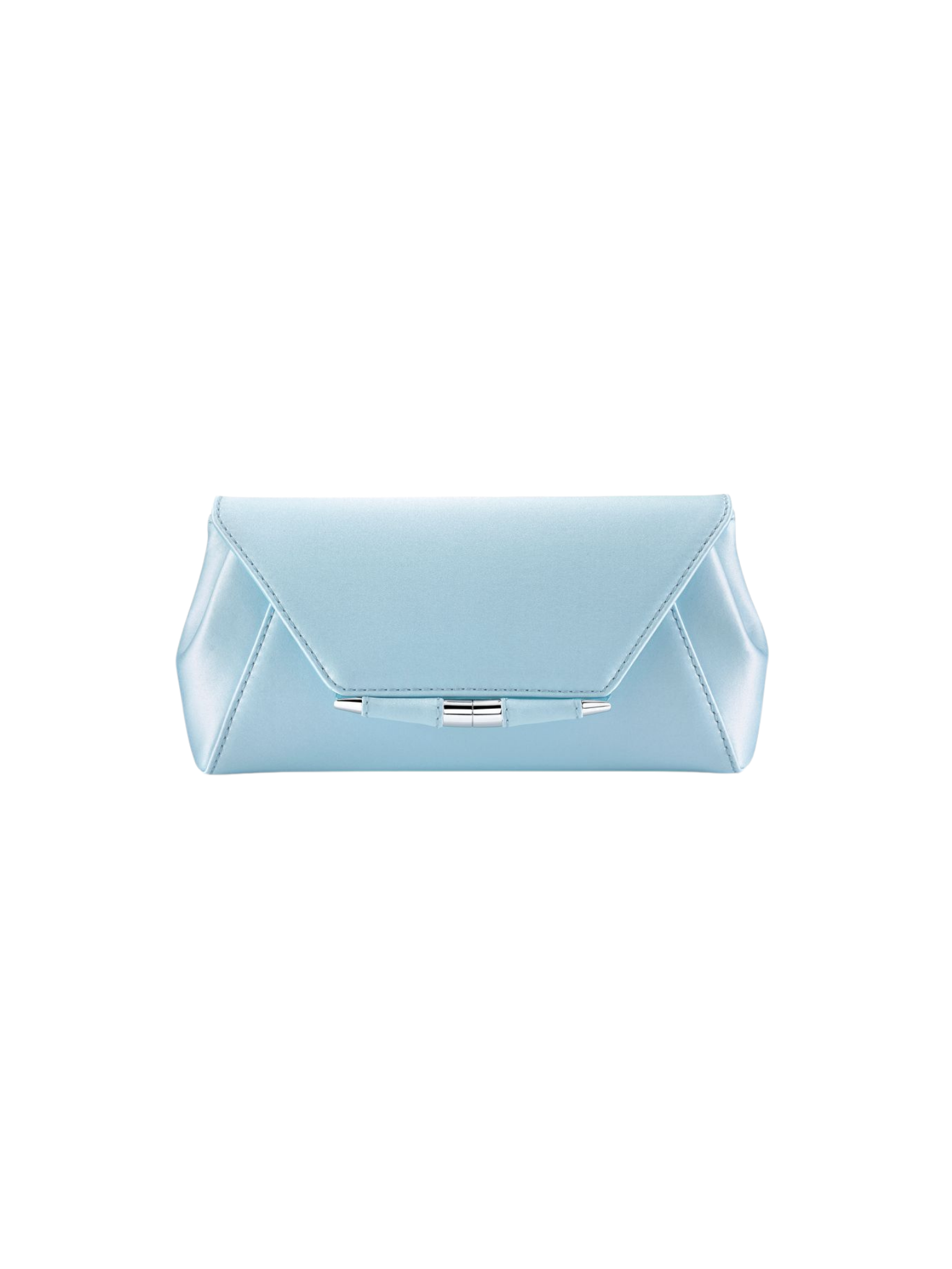 HerPorte-Glacier Blue Satin Piper Clutch