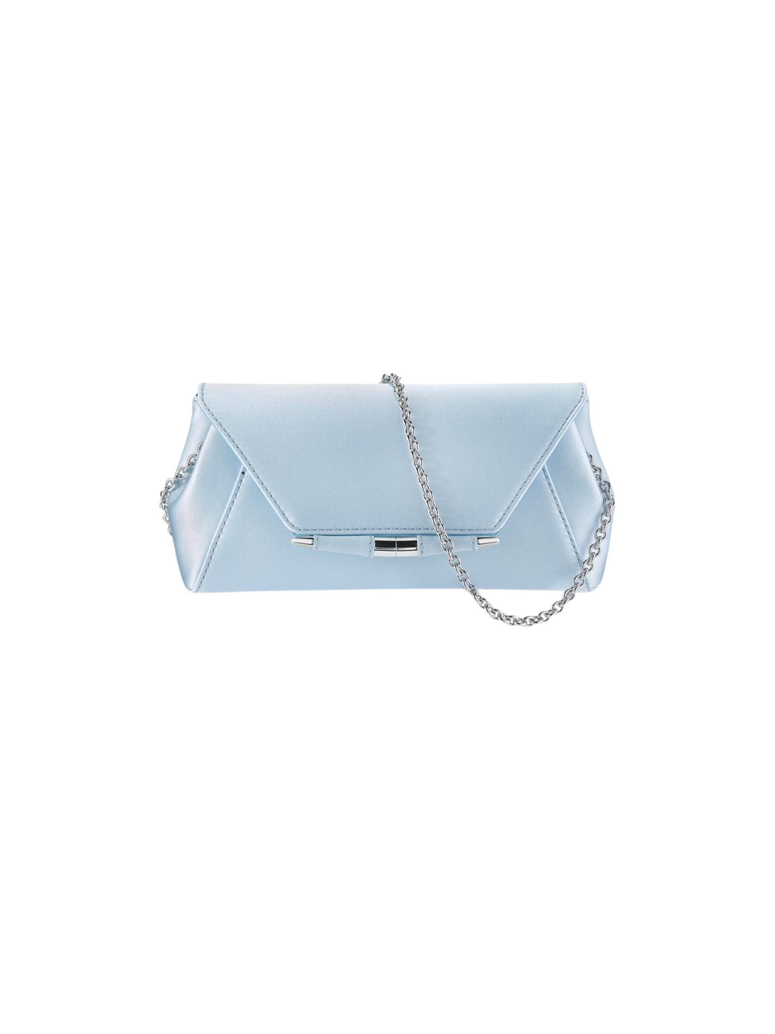 HerPorte-Glacier Blue Satin Piper Clutch