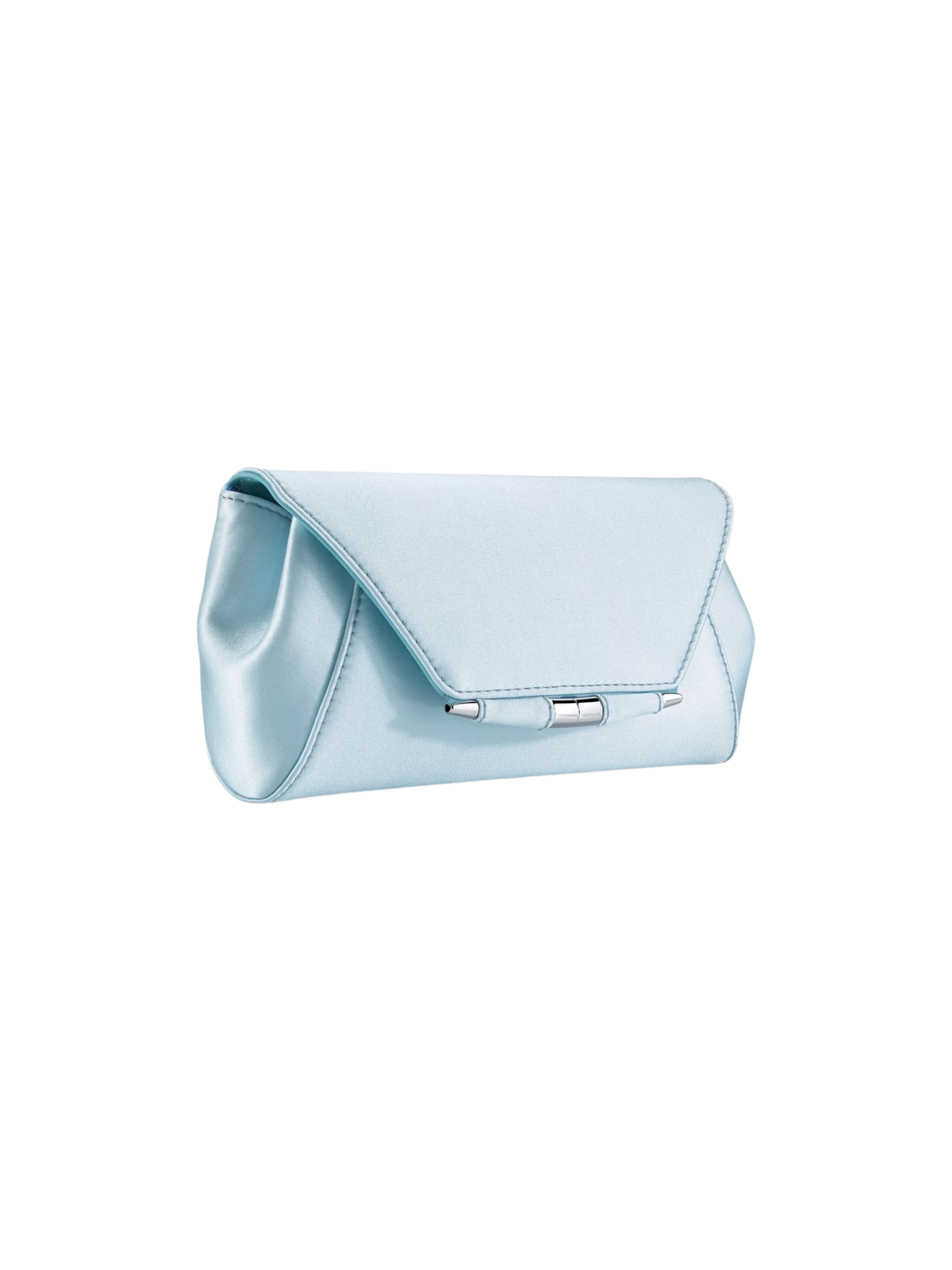 HerPorte-Glacier Blue Satin Piper Clutch