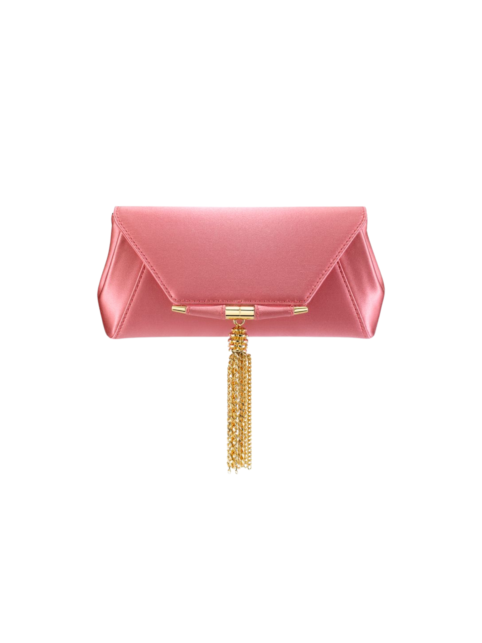 HerPorte-Splendido Pink Satin Piper Clutch