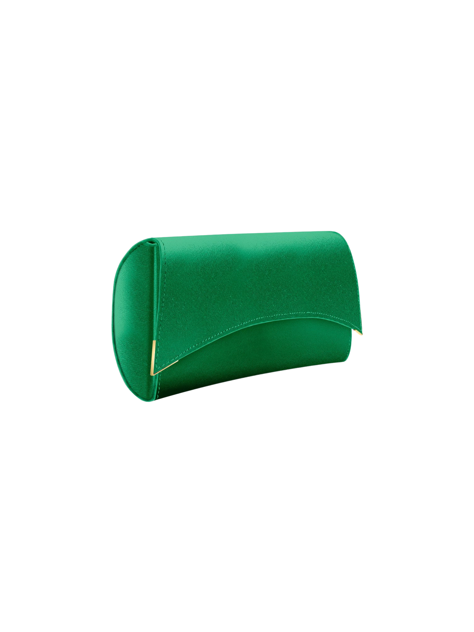 HerPorte-Emerald Satin Veronica Clutch