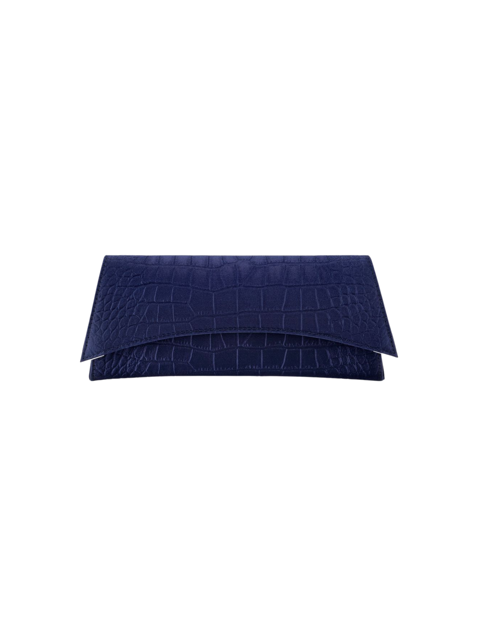 HerPorte-Sapphire Stamped Satin  Veronica Clutch